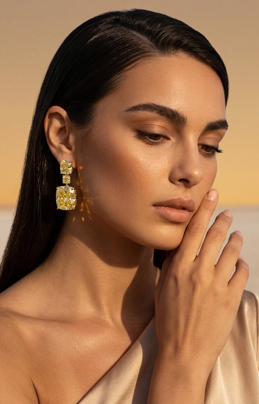The Naples Yellow Earrings 